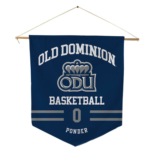 Old Dominion - NCAA Women's Basketball : Jaylen Ponder - Pennant - 18" x 21"-0
