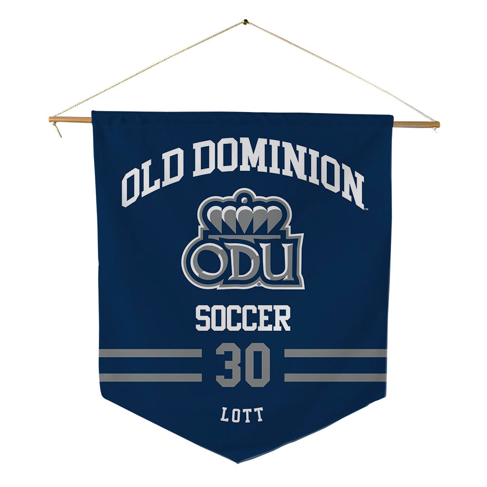 Old Dominion - NCAA Men's Soccer : Jago Lott - Pennant - 18" x 21"-0