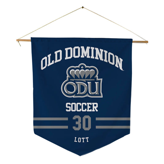Old Dominion - NCAA Men's Soccer : Jago Lott - Pennant - 18" x 21"-0