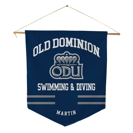 Old Dominion - NCAA Men's Swimming & Diving : Nick Martin - Pennant - 18" x 21"-0