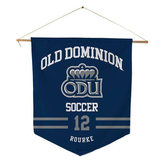 Old Dominion - NCAA Men's Soccer : Lewis Rourke - Pennant - 18" x 21"-0