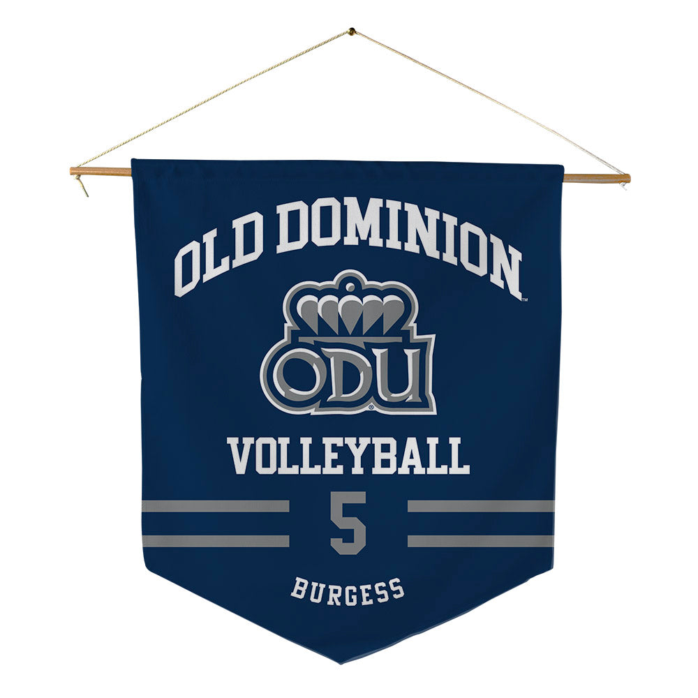 Old Dominion - NCAA Women's Volleyball : Bailey Burgess - Pennant - 18" x 21"-0