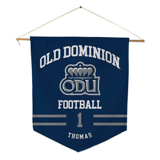 Old Dominion - NCAA Football : Keshawn Thomas - Pennant - 18" x 21"-0