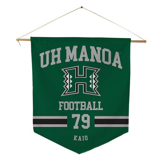 Hawaii - NCAA Football : Judah Kaio - Pennant - 18" x 21"-0