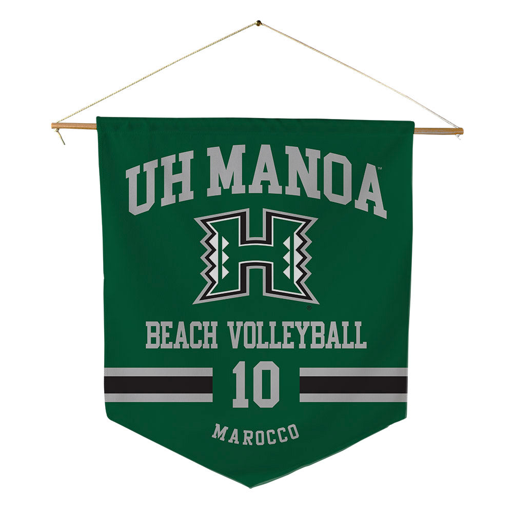 Hawaii - NCAA Beach Volleyball : Tessa Marocco - Pennant - 18" x 21"-0