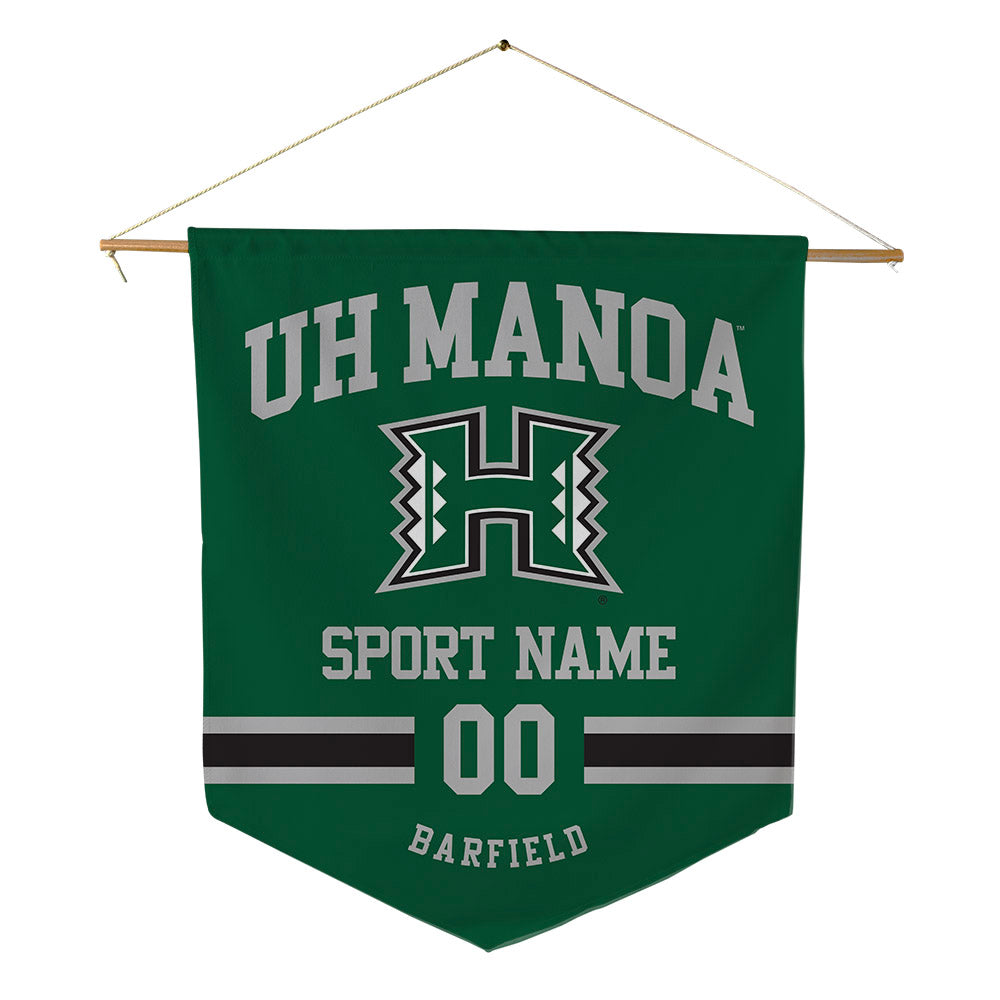 Hawaii - NCAA Football : Cam Barfield - Pennant - 18" x 21"-0