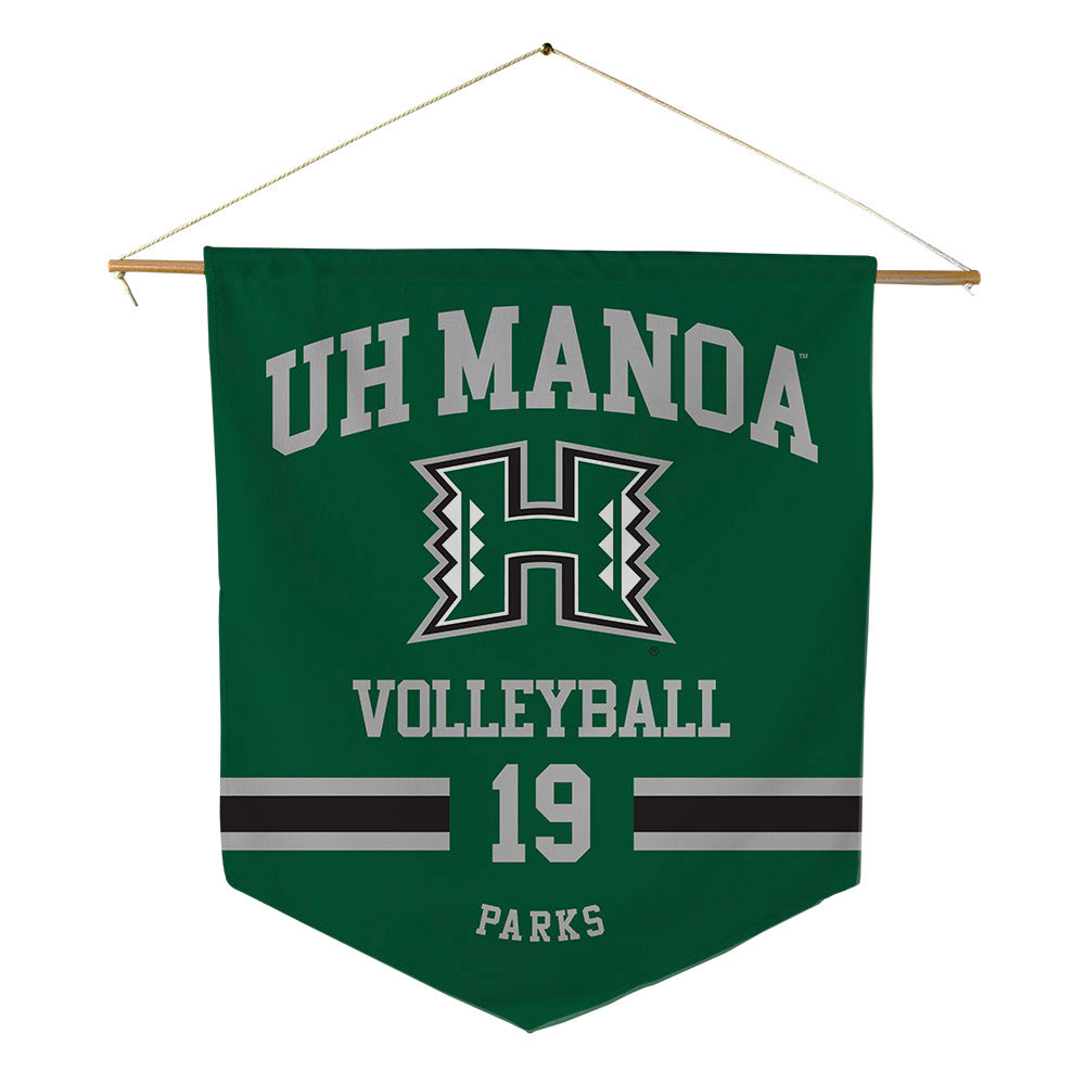 Hawaii - NCAA Men's Volleyball : Alexander Parks - Pennant - 18" x 21"-0