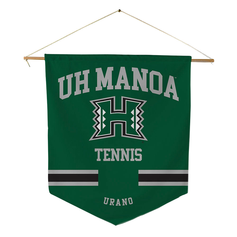 Hawaii - NCAA Men's Tennis : Sohta Urano - Pennant - 18" x 21"-0