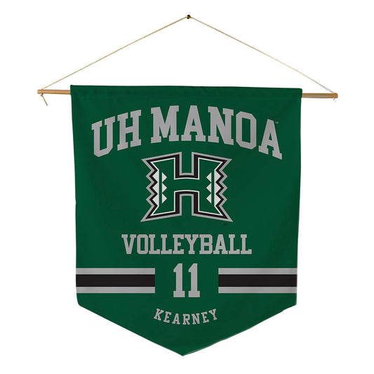 Hawaii - NCAA Men's Volleyball : Finn Kearney - Pennant - 18" x 21"-0