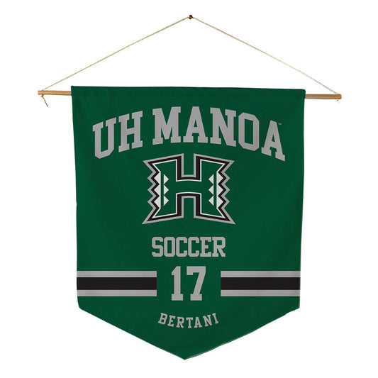 Hawaii - NCAA Women's Soccer : Piper Bertani - Pennant - 18" x 21"-0