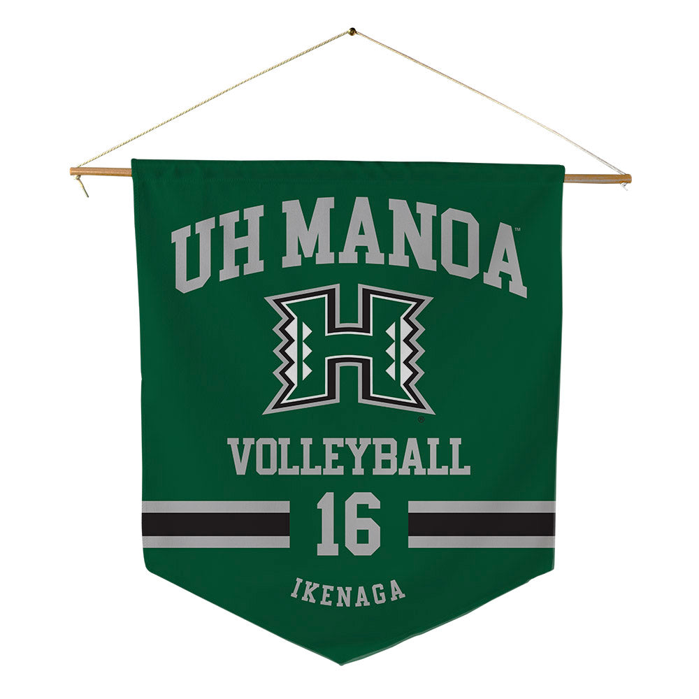 Hawaii - NCAA Women's Volleyball : Tayli Ikenaga - Pennant - 18" x 21"-0