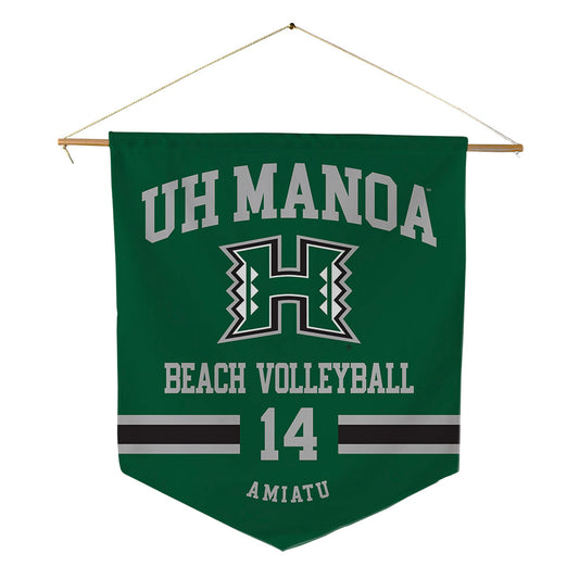 Hawaii - NCAA Beach Volleyball : Sydney Amiatu - Pennant - 18" x 21"-0