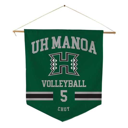 Hawaii - NCAA Men's Volleyball : Eleu Choy - Pennant - 18" x 21"-0