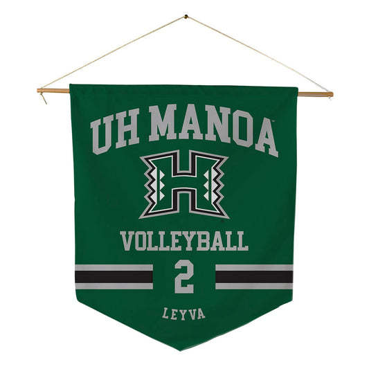 Hawaii - NCAA Women's Volleyball : Victoria Leyva - Pennant - 18" x 21"-0