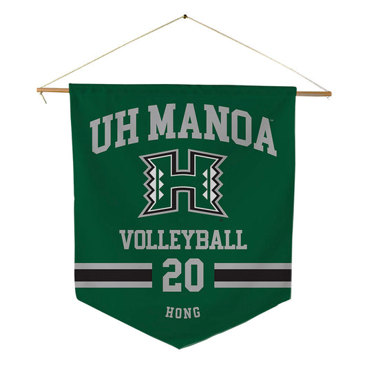 Hawaii - NCAA Men's Volleyball : Kawai Hong - Pennant - 18" x 21"-0