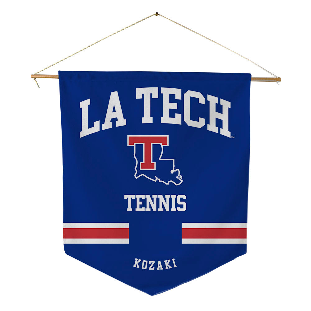 LA Tech - NCAA Women's Tennis : Mio Kozaki - Pennant - 18" x 21"-0