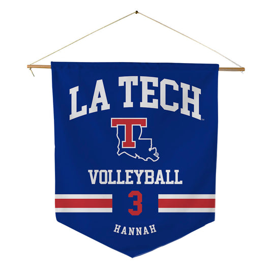 LA Tech - NCAA Women's Volleyball : Shelby Hannah - Pennant - 18" x 21"-0