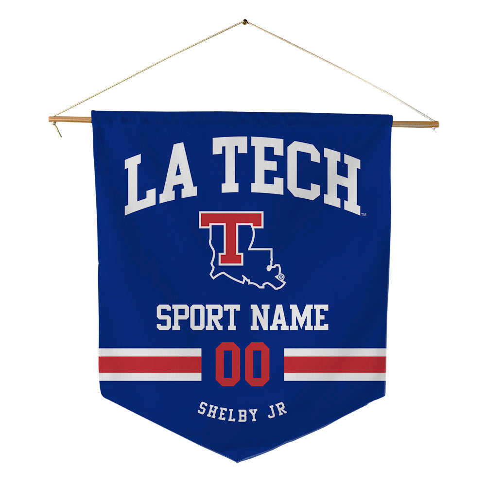 LA Tech - NCAA Football : Jhamal Shelby Jr - Pennant - 18" x 21"-0
