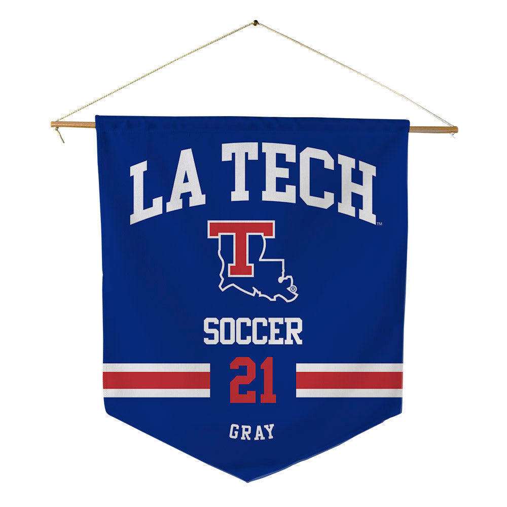 LA Tech - NCAA Women's Soccer : Maddie Gray - Pennant - 18" x 21"-0