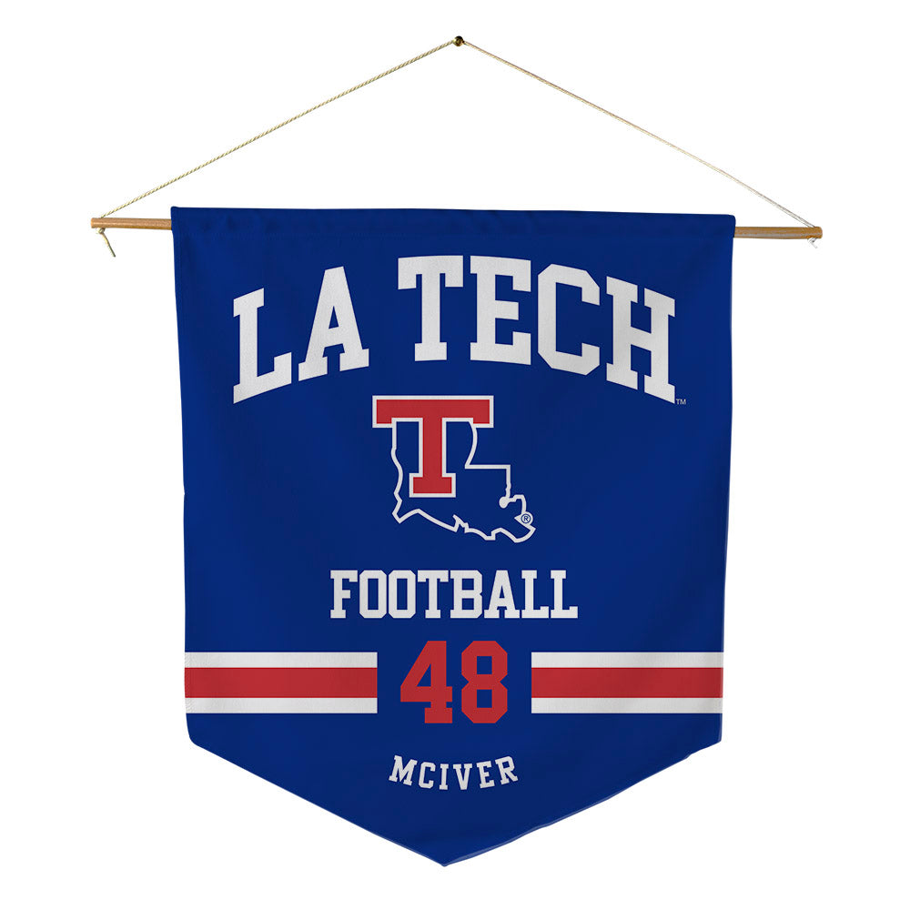 LA Tech - NCAA Football : Kaden McIver - Pennant - 18" x 21"-0