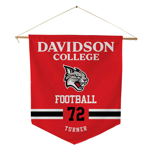 Davidson - NCAA Football : Liam Turner - Pennant - 18" x 21"-0