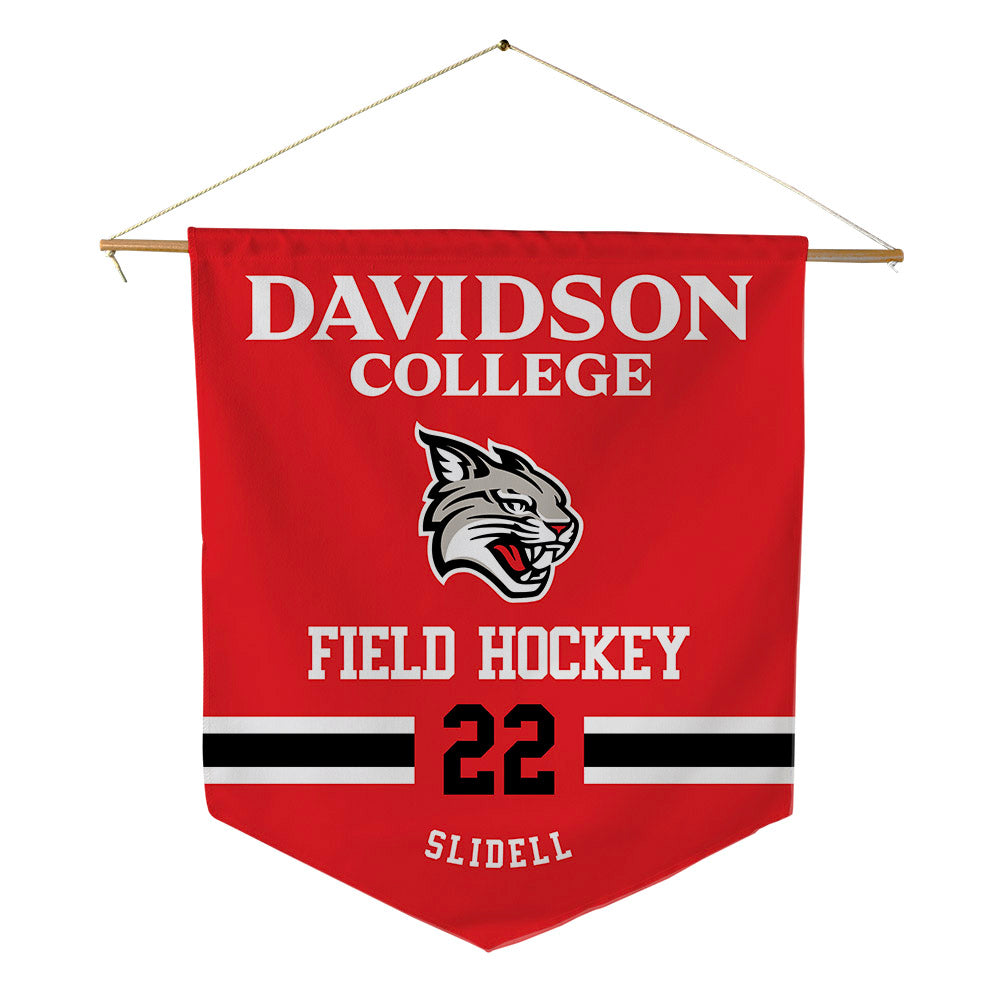 Davidson - NCAA Women's Field Hockey : Hallie Slidell - Pennant - 18" x 21"-0