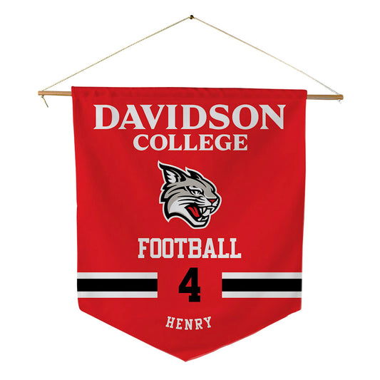 Davidson - NCAA Football : Tahir Henry - Pennant - 18" x 21"-0