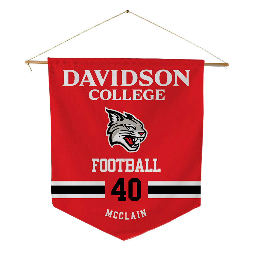 Davidson - NCAA Football : Carius McClain - Pennant - 18" x 21"-0