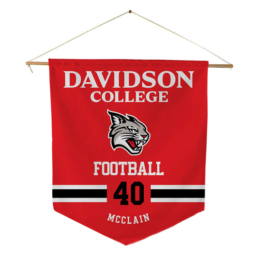Davidson - NCAA Football : Carius McClain - Pennant - 18" x 21"-0