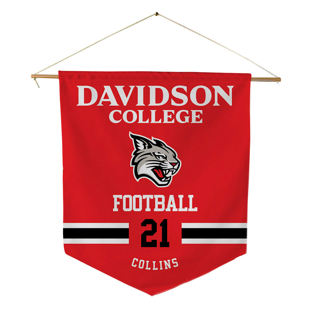 Davidson - NCAA Football : Caiden Collins - Pennant - 18" x 21"-0