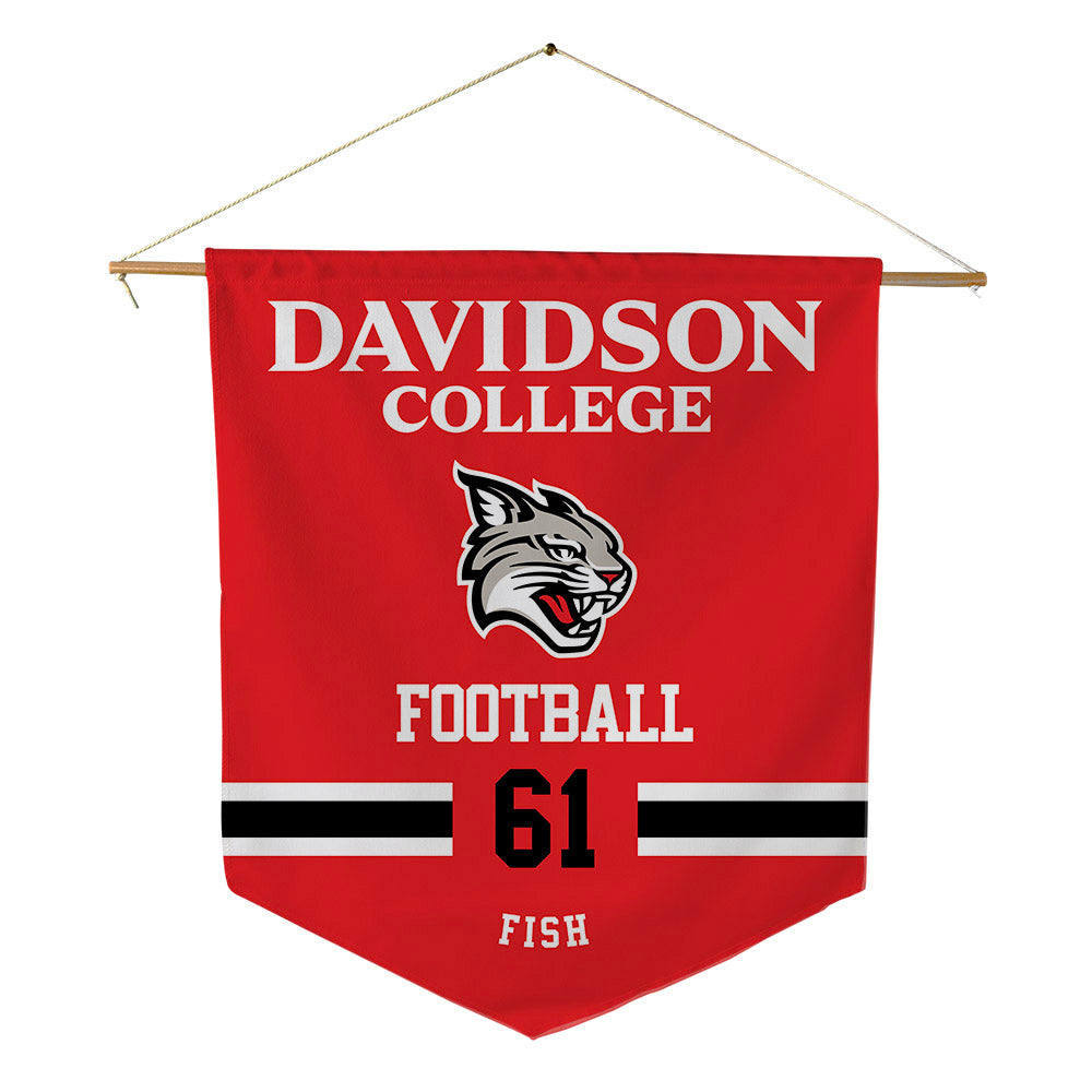 Davidson - NCAA Football : Danny Fish - Pennant - 18" x 21"-0
