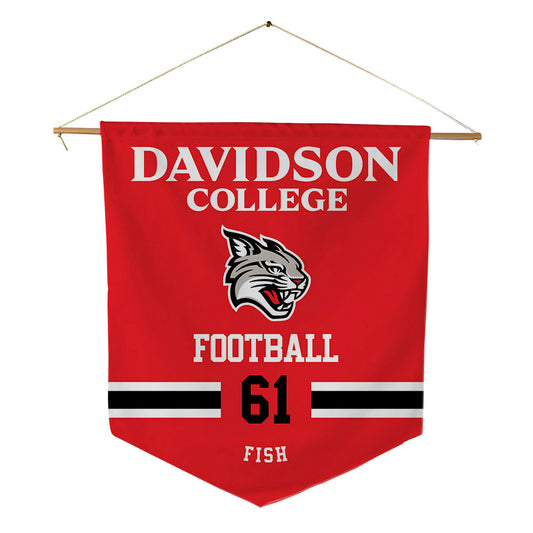 Davidson - NCAA Football : Danny Fish - Pennant - 18" x 21"-0
