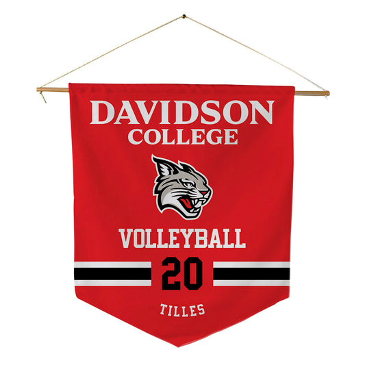 Davidson - NCAA Women's Volleyball : Melanie Tilles - Pennant - 18" x 21"-0