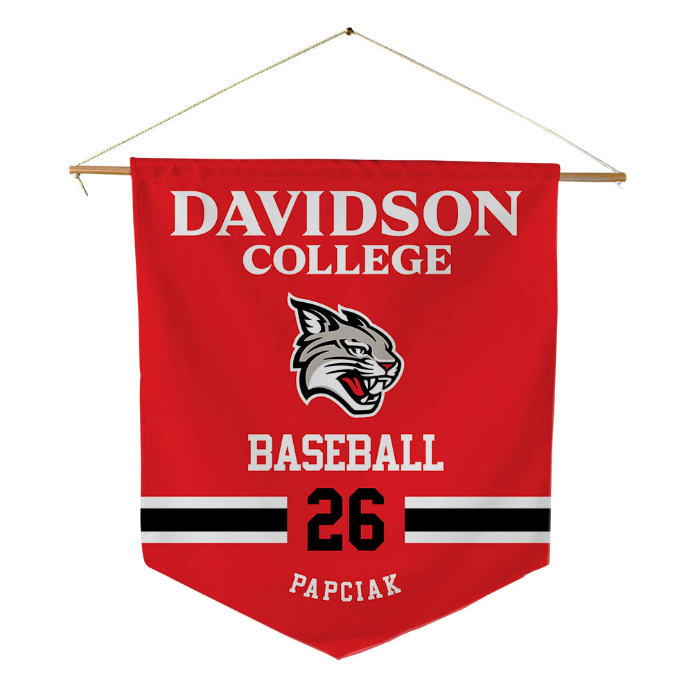 Davidson - NCAA Baseball : Will Papciak - Pennant - 18" x 21"-0
