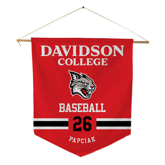 Davidson - NCAA Baseball : Will Papciak - Pennant - 18" x 21"-0