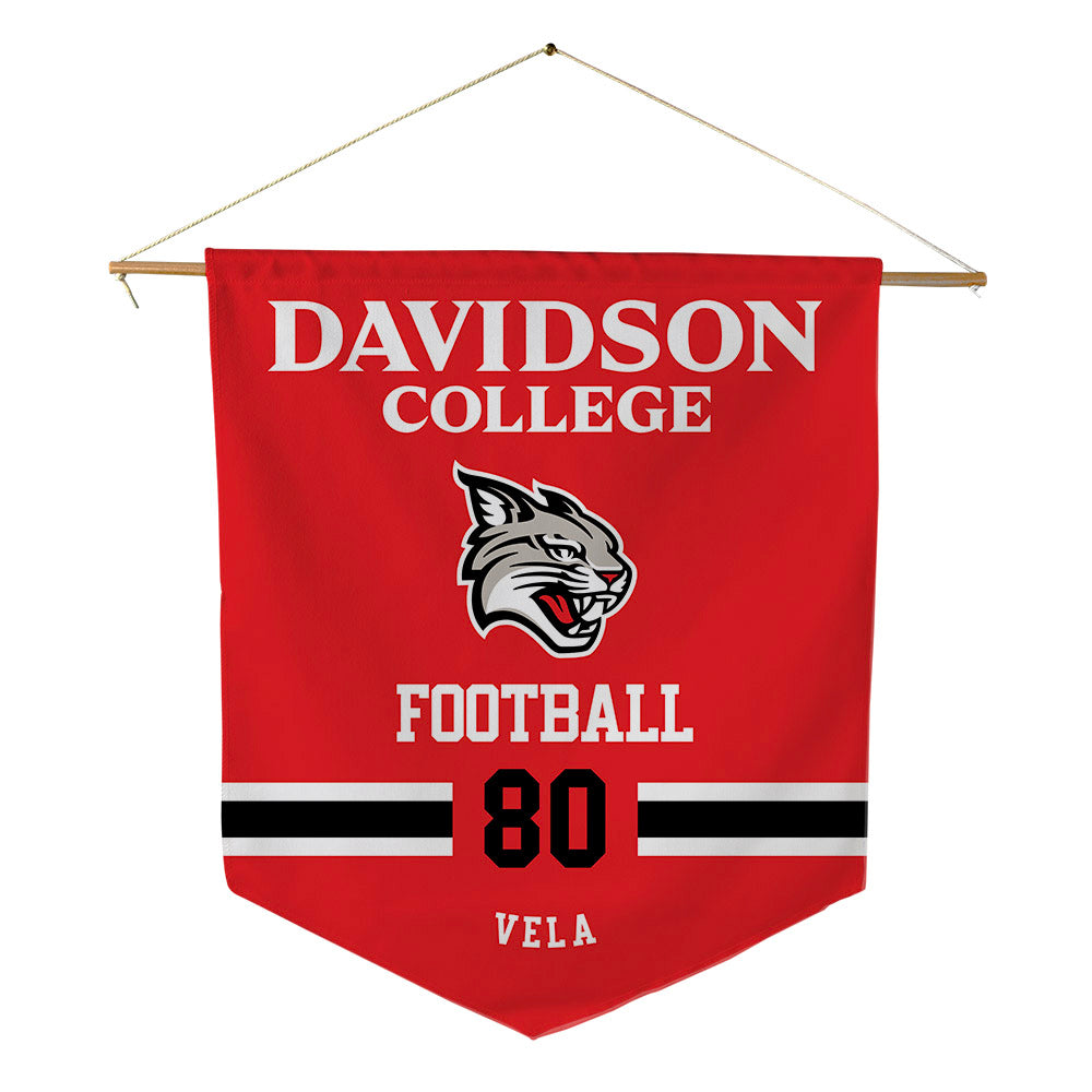 Davidson - NCAA Football : Xavier Vela - Pennant - 18" x 21"-0