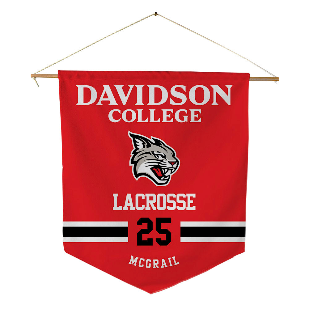 Davidson - NCAA Women's Lacrosse : Kella McGrail - Pennant - 18" x 21"-0