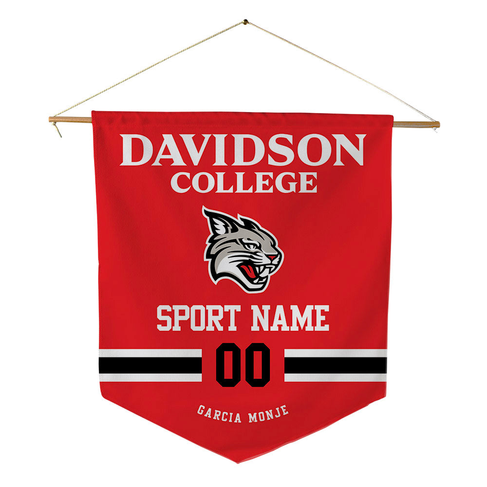 Davidson - NCAA Women's Basketball : Ines Garcia Monje - Pennant - 18" x 21"-0