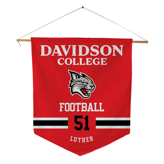 Davidson - NCAA Football : Tom Luther - Pennant - 18" x 21"-0