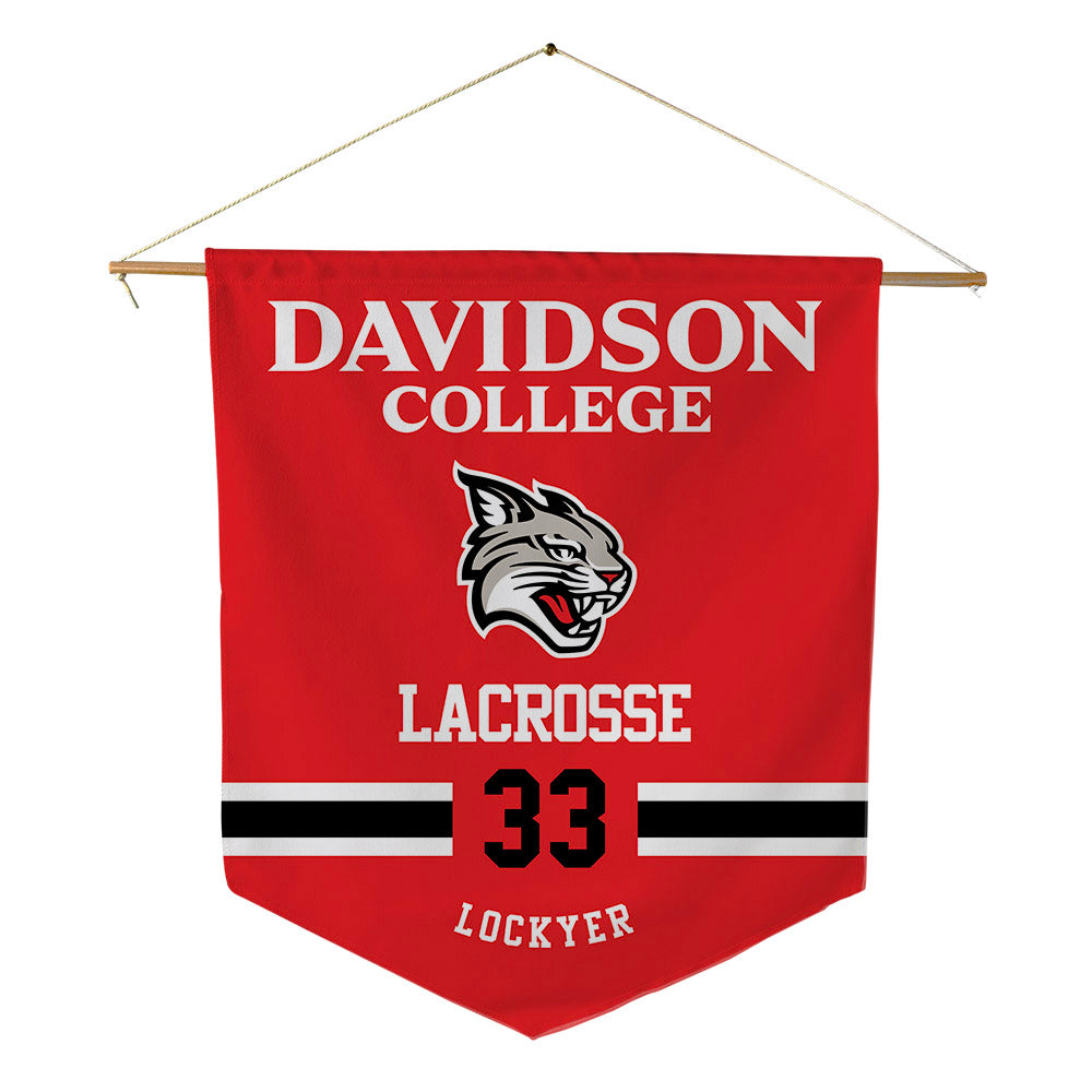 Davidson - NCAA Women's Lacrosse : Caroline Lockyer - Pennant - 18" x 21"-0