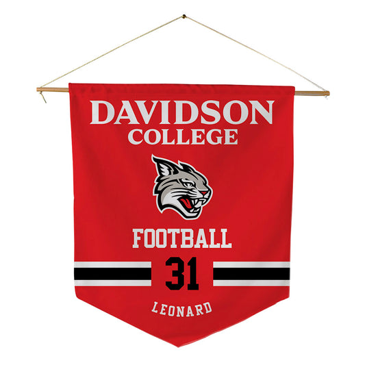 Davidson - NCAA Football : Michael Leonard - Pennant - 18" x 21"-0