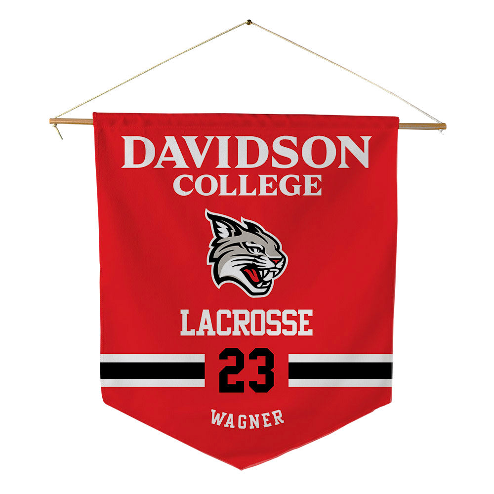 Davidson - NCAA Women's Lacrosse : Tema Wagner - Pennant - 18" x 21"-0