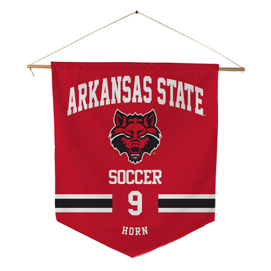 Arkansas State - NCAA Women's Soccer : Kennedy Horn - Pennant - 18" x 21"-0