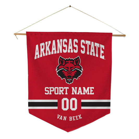 Arkansas State - NCAA Women's Soccer : Ryleigh Van Beek - Pennant - 18" x 21"-0