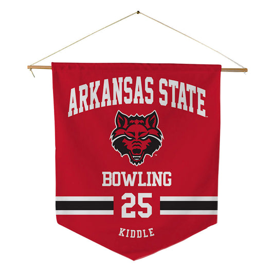 Arkansas State - NCAA Women's Bowling : Aubrey Kiddle - Pennant - 18" x 21"-0