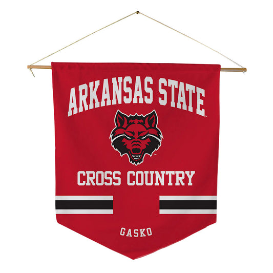 Arkansas State - NCAA Men's Cross Country : Aviel Gasko - Pennant - 18" x 21"-0