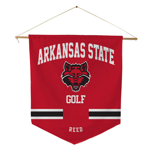 Arkansas State - NCAA Men's Golf : Milan Reed - Pennant - 18" x 21"-0