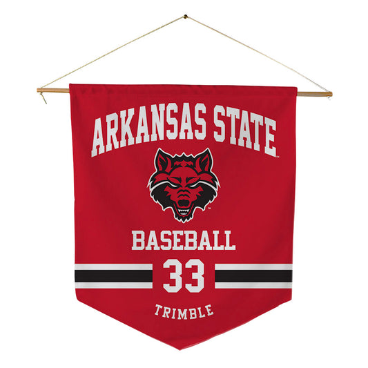 Arkansas State - NCAA Baseball : James Trimble - Pennant - 18" x 21"-0