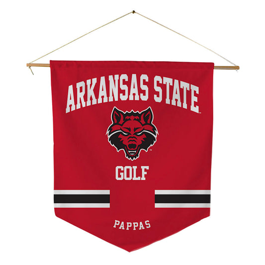 Arkansas State - NCAA Men's Golf : Devyn Pappas - Pennant - 18" x 21"-0