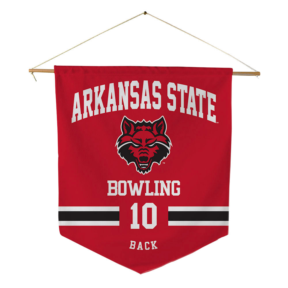 Arkansas State - NCAA Women's Bowling : Kaylee Back - Pennant - 18" x 21"-0